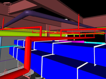 AutoCAD/3D image of custom sprinkler system