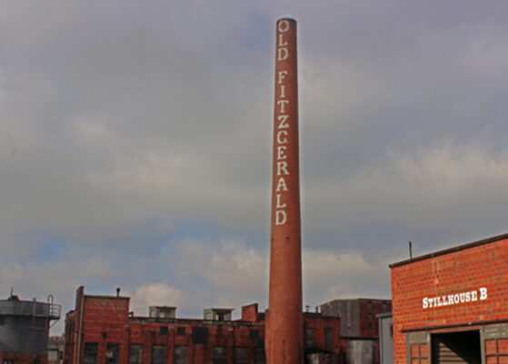 Exterior view of the Steitzel-Weller Distillery smoke stack